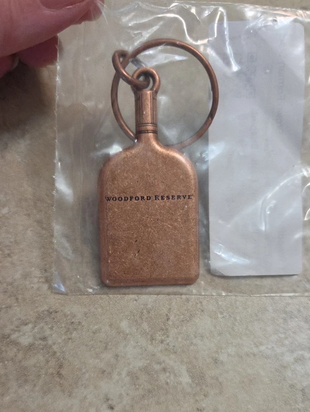 Woodford Reserve Copper Bottle Keychain - Copper Finish